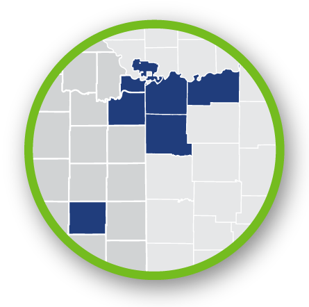 Health Forward Service Area Map